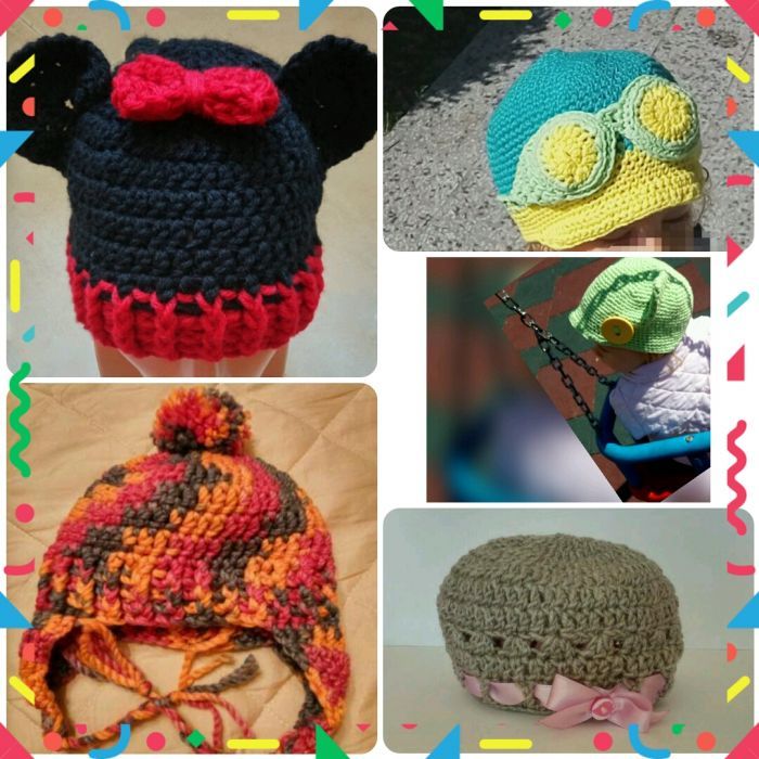 Шапки и шалове ръчно плетени