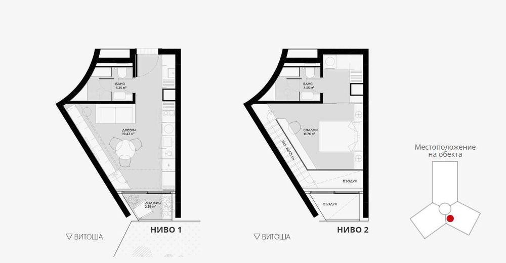 Предлагаме Ви двустаен апартамент в жк. Овча Купел