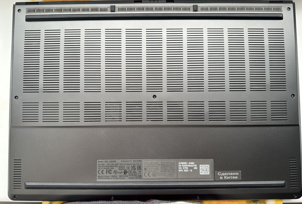 срочно продается Asus Rog Zephyrus g16 / RTX 4060