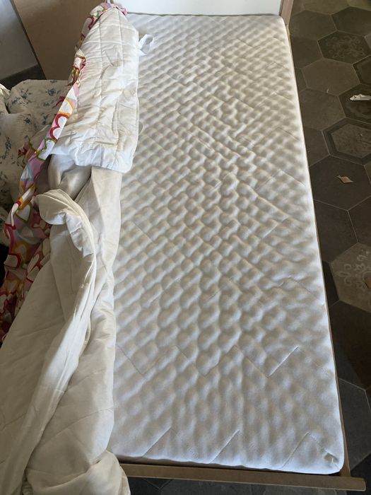 Pat copil 5 - 10 ani IKEA + saltea bambus