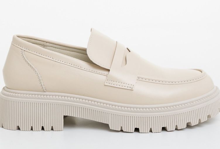 НОВИ! Дамски бежови мокасини