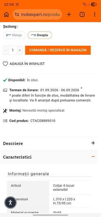 Vand coltar mobexpert shane