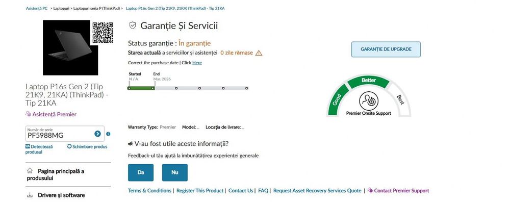 Laptop Lenovo ThinkPad P16s Gen 2 cu  Ryzen 7 7840U , 32 gb ddr5 – nou