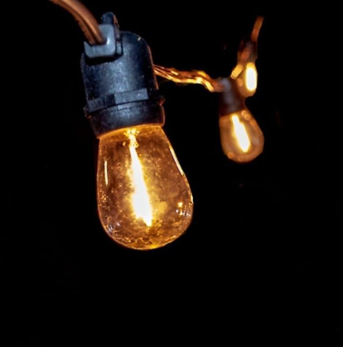 Водоустойчив гирлянд за външно осветление с 10 бр . лед крушки