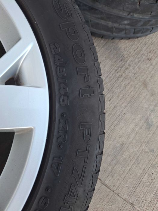4бр. алуминиеви джанти с гуми 5x112 17 цола за Audi, VW