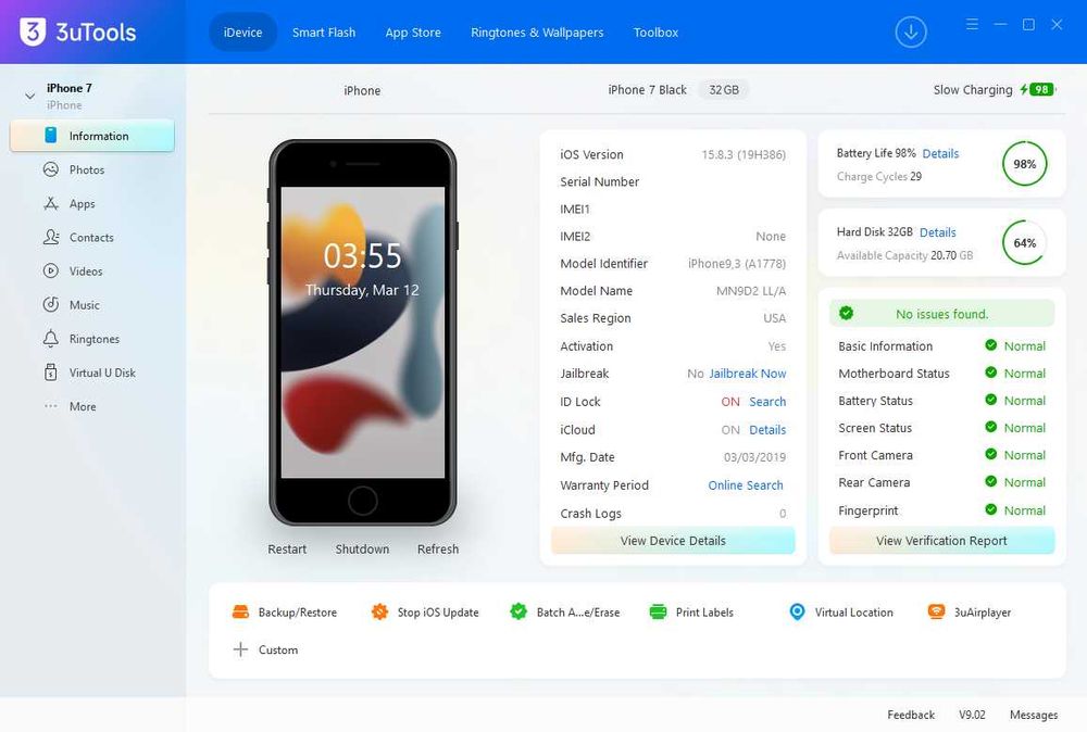 Продам iPhone 7 32 Gb чёрный