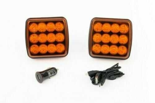 Wireless Безжични Стопoве, светлини с Mагнит Led - Оранжеви