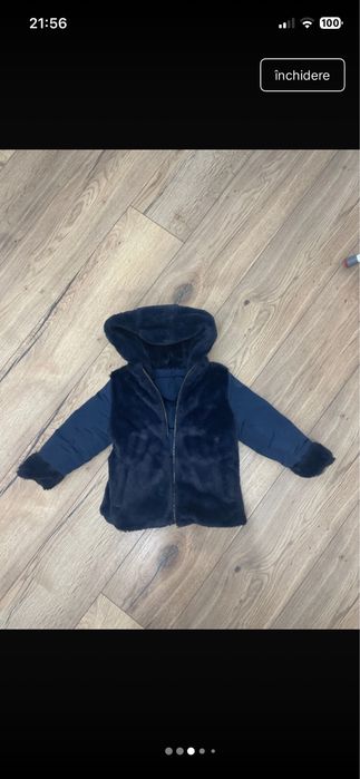 Geaca de iarna duble-face 92 cm