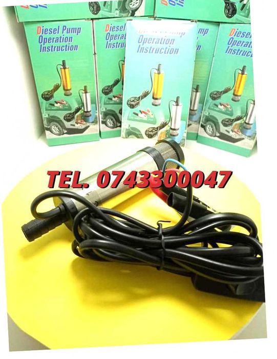 Pompita Electrica De Transfer Orice Lichid Transfer Orice Lichid Vin Motorina 12L / Minut 12V Pentru Transfer Combustibil Si Motorina Alimentare 12V