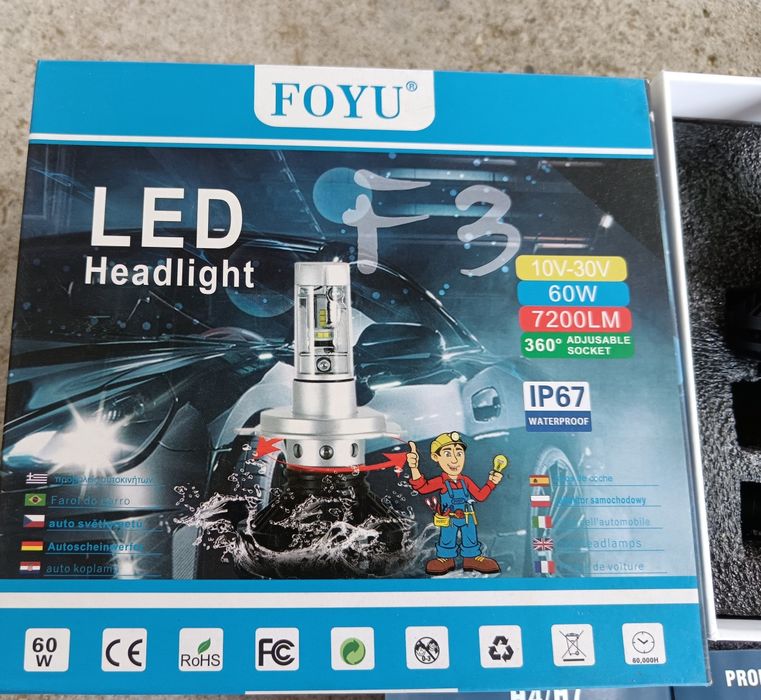 Becuri led pentru faruri, H4 și H11