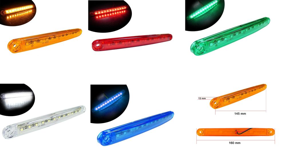 ЛЕД Маркер Габарит Токос за камион ремарке бус ван каравана 12-24V