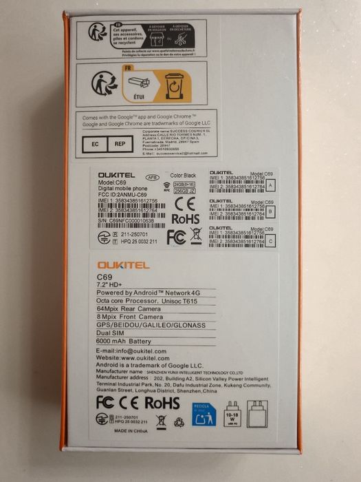 Outkitel C69 RAM 24 /256GB