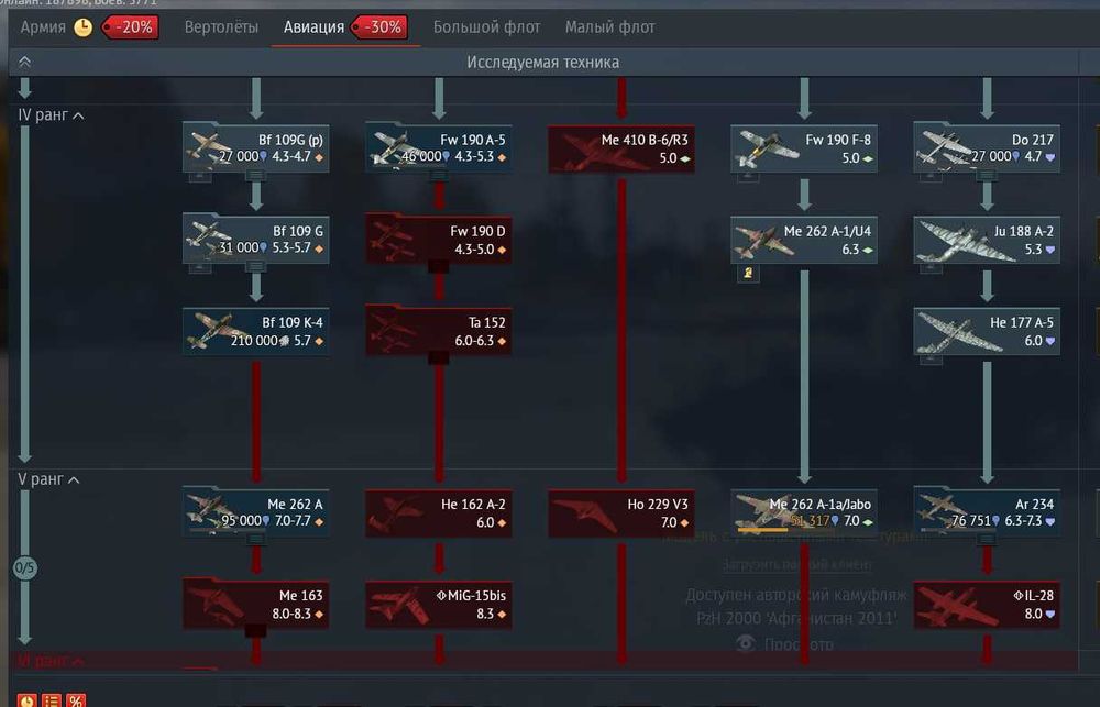 Аккаунт War Thunder