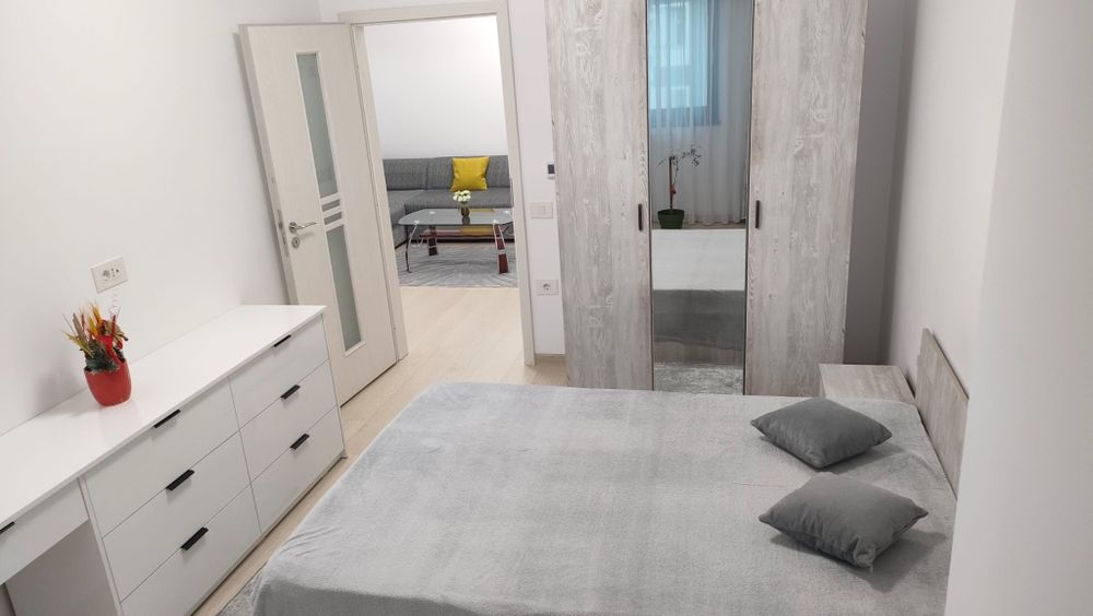 Închiriez apartament doua camere bloc rezidențial mobilat și utilat complet