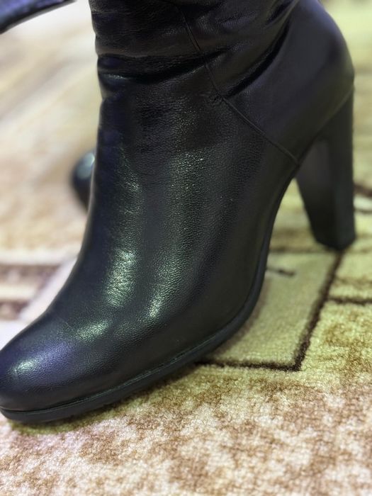 Кожанные сапоги  натуралка