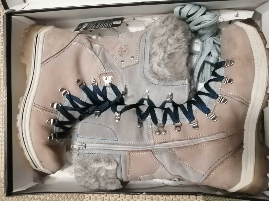 Дамски зимни боти/ботуши естествена кожа