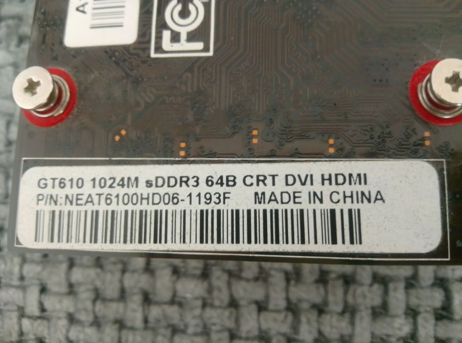 GT 610 в рабочем состоянии
