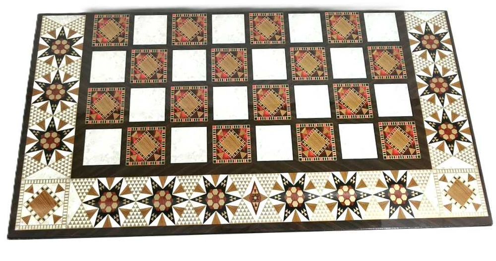 Joc 2 în 1 – Table și Șah din Lemn 49 x 25 x 7,5 cm Piese Table