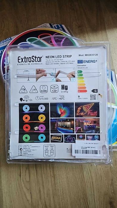EXTRASTAR LED водоустойчива лента неонова 5 метра 12V 120 светодиода