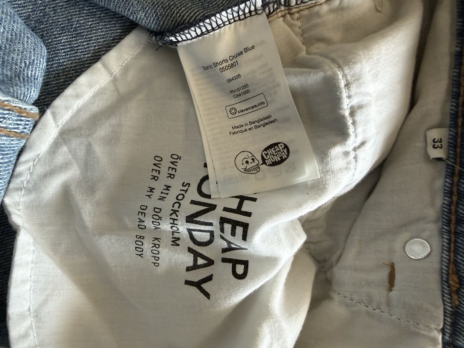 Cheap Monday Denim Shorts мъжки къси дънки - 34