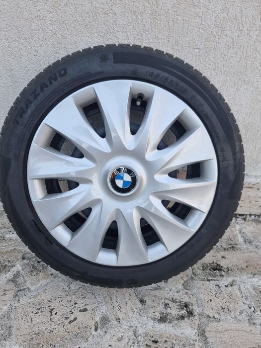 Jante cu anvelope cu capace originale BMW seria 1 model 2012+
