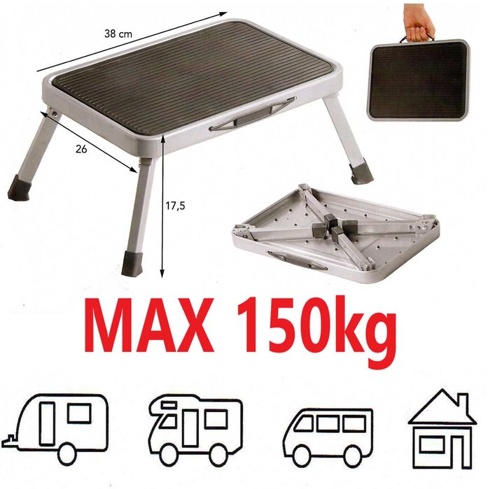 Сгъваема Двойна Степенка Стълба Каравана Кемпер Батут Надуваем Басейн