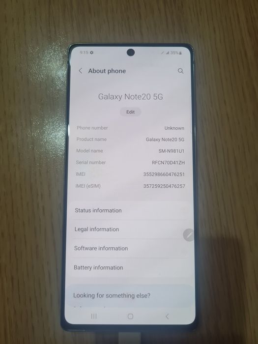 Display Samsung note 20