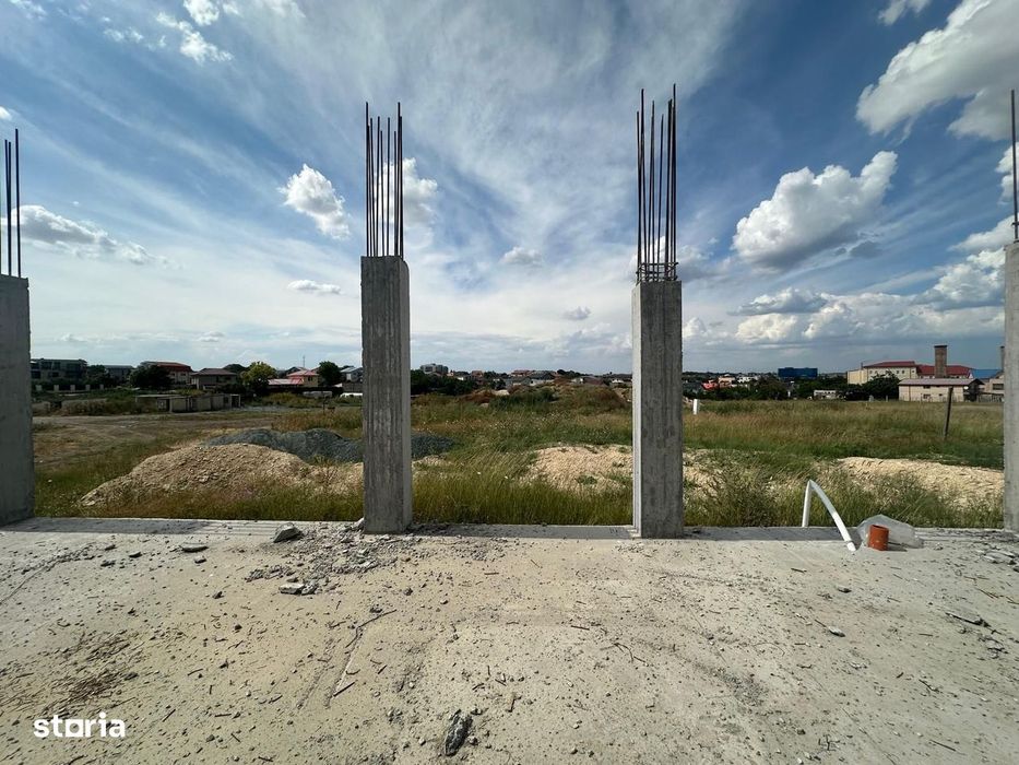 teren de vanzare Techirghiol cu fundatie si autorizatie construire
