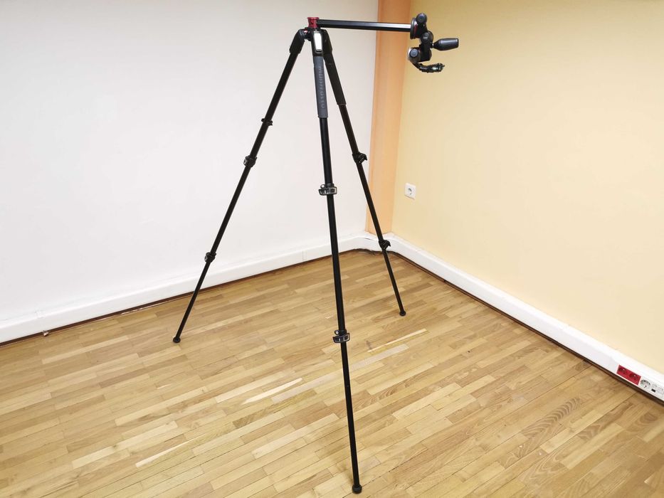 Manfrotto MT190XPro3 + Manfrotto MHXPRO-3W статив за фотоапарат