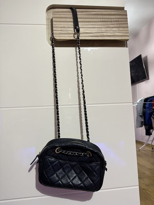 Дамска чанта през рамо от естествена кожа