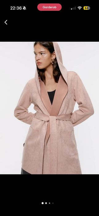 Zara блейзер с капюшоном