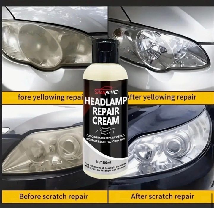 Комплект за възстановяване на фарове 100мл – Без пожълтяване