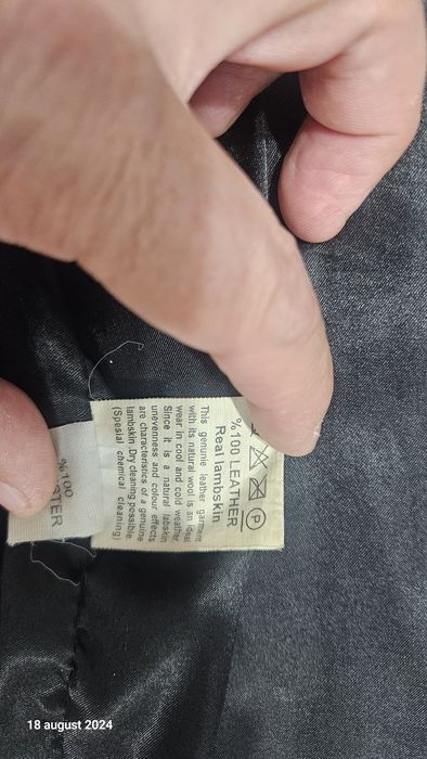 Geaca de piele tip sacou