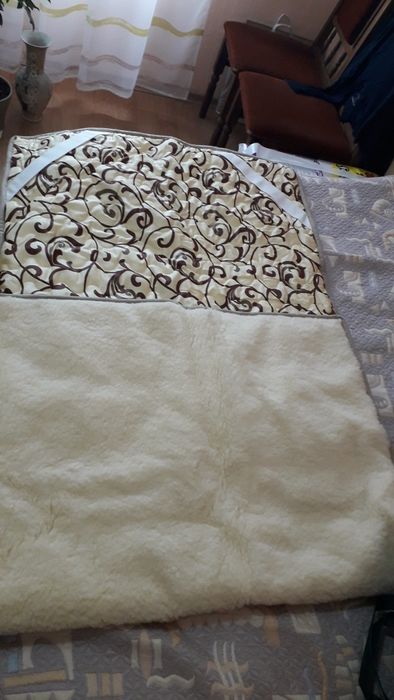 Топ матрак от мериносова вълна и памук 90см/200см