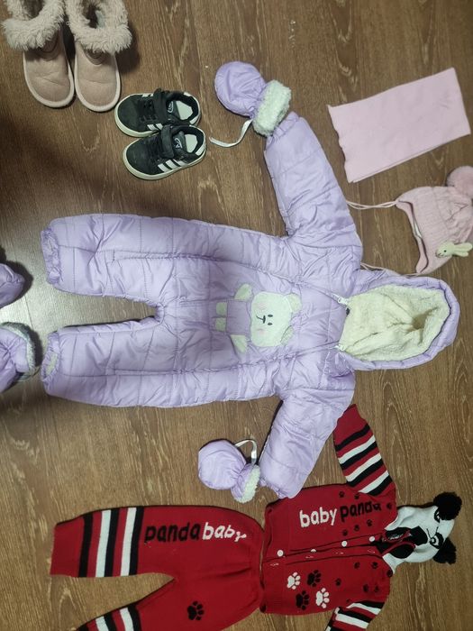 Цена за все  Вещи для девочек 1-1,5 года Комбинезон Куртка джемпер 
Ту