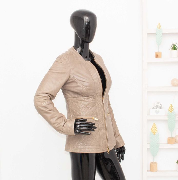 TWINSET Simona Barbieri дамско яке естествена кожа капитонирано S