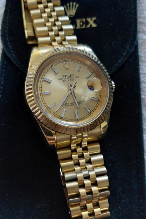 Automatic Rolex Ceas Watch Perpetual Datejust Ful Gold ATM Auriu Nou