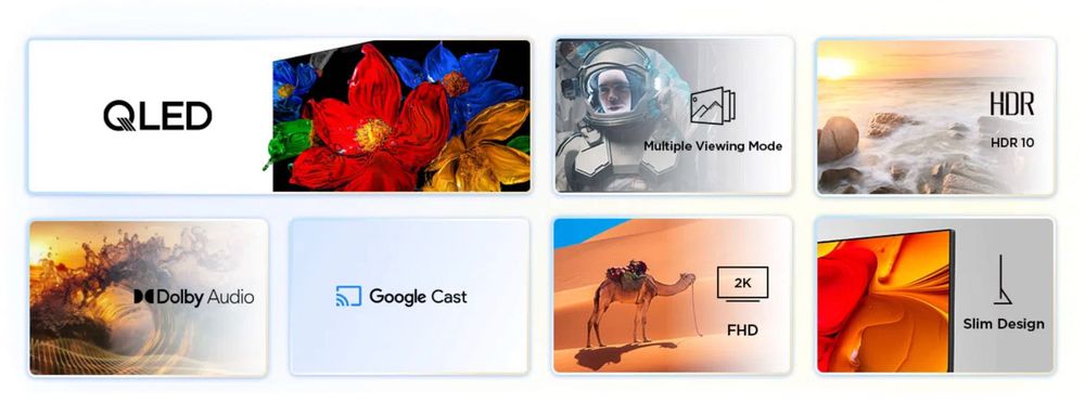 Срочно Yangi TCL QLED 2K 43 Google TV HDR 10