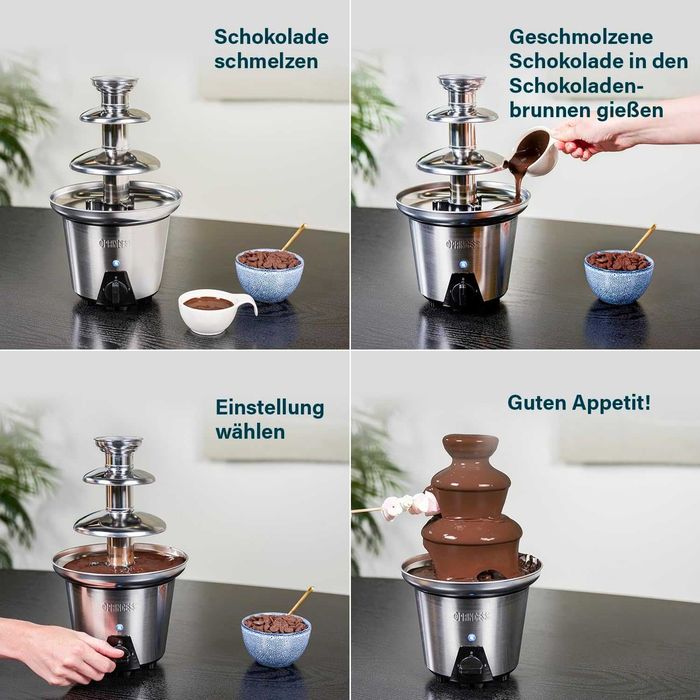 Шоколадов Фондю Princess - 3 нива. поддържане на топлината, 0,7 л, 90W