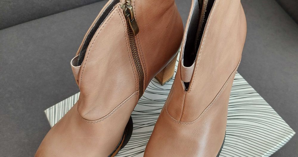 Дамски боти, естествена кожа, р-р 39, НОВИ