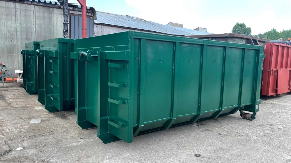 Container Abroll / Roll-Off DIN 30722,  25 metri cubi, producție metalică - Direct Producator abrollkipper