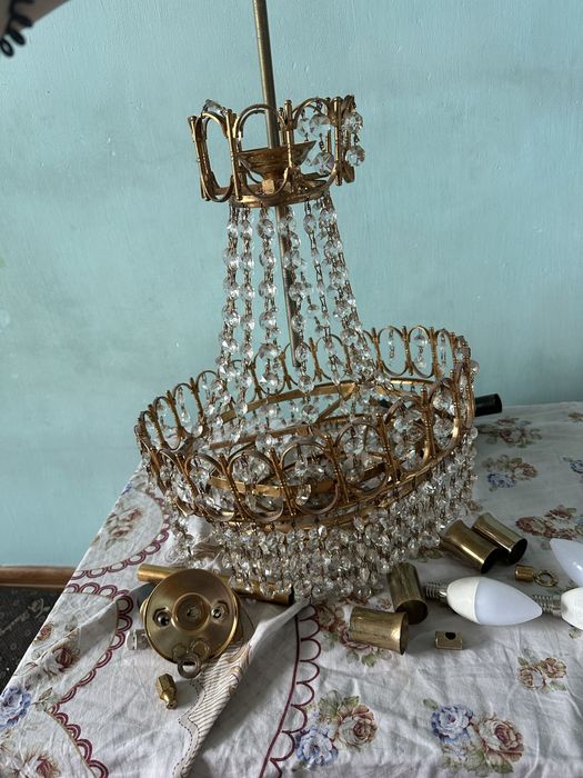 Люстра хрустальная (возможен торг)