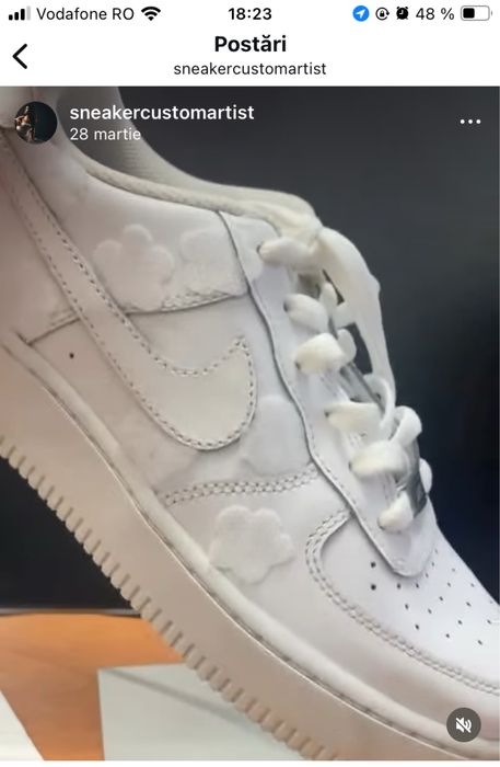 Nike air force one custom flower