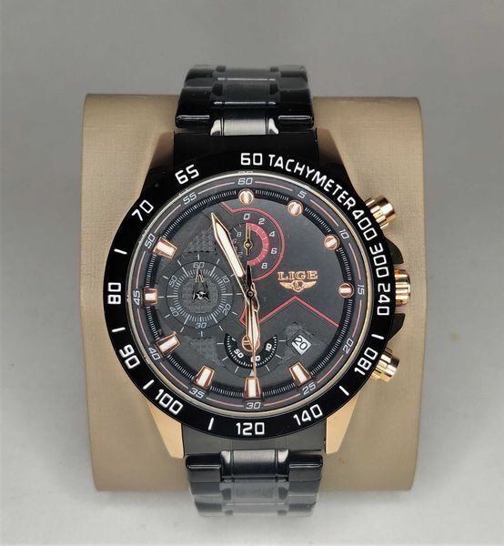 Ceas casual analogic Lige Dream 1853 negru business rezistent la apa