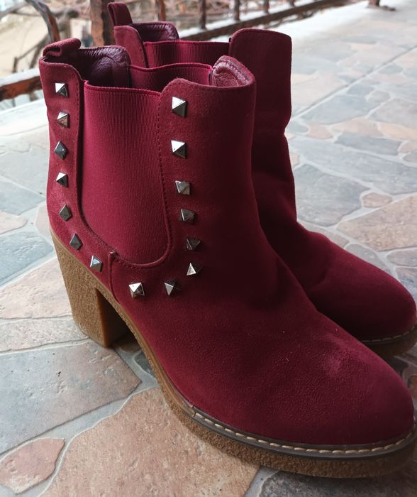 Botine dama catifea