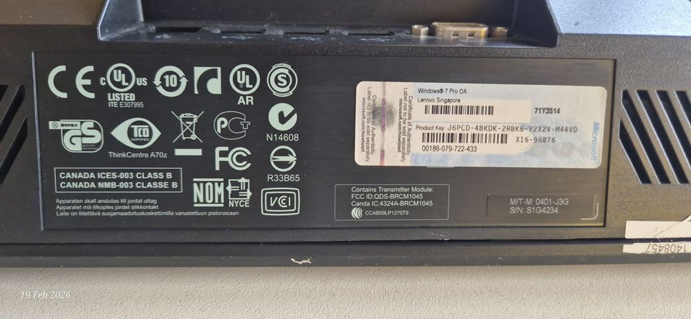 Lenovo ThinkCentre A70z all-in-one pc