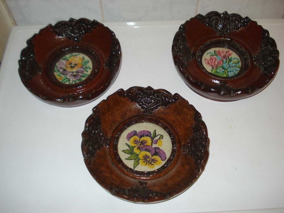 Tablou perete rotund rama lemn