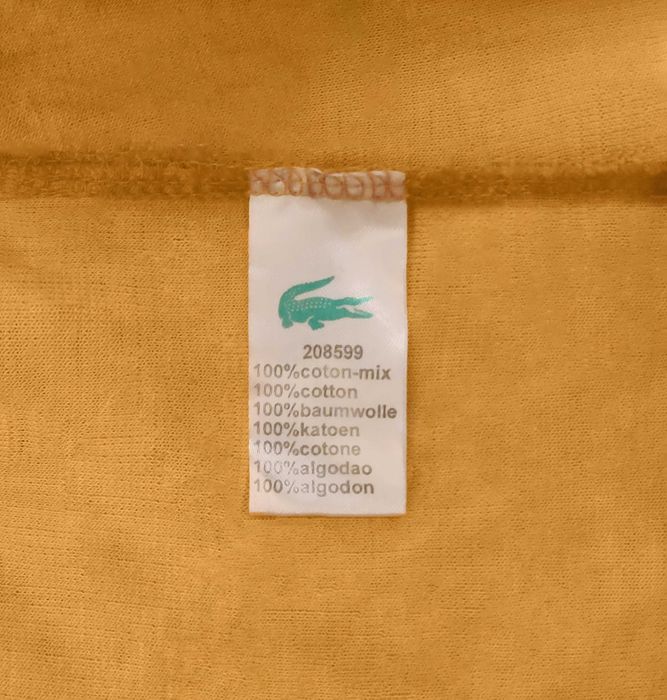 Tricou Lacoste Galben S