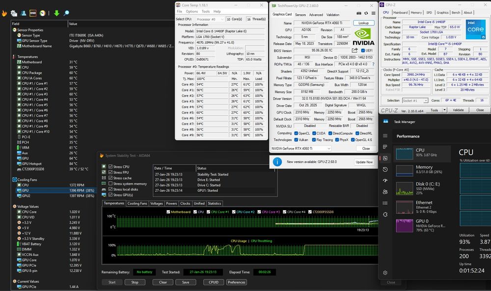 PC Gaming i5-14400F | RTX 4060 Ti 8GB | 32GB RAM | SSD 2TB