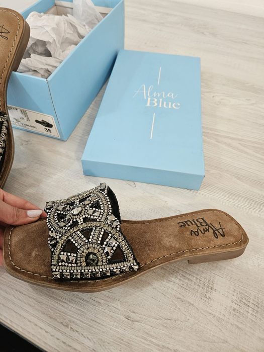 Sandale Alma En Pane,Mărime 38,Piele